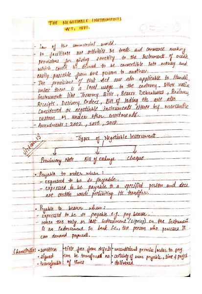 Negotiable instrument 