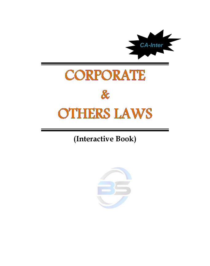 CA INTER 
LAW 
(Interactive Book)