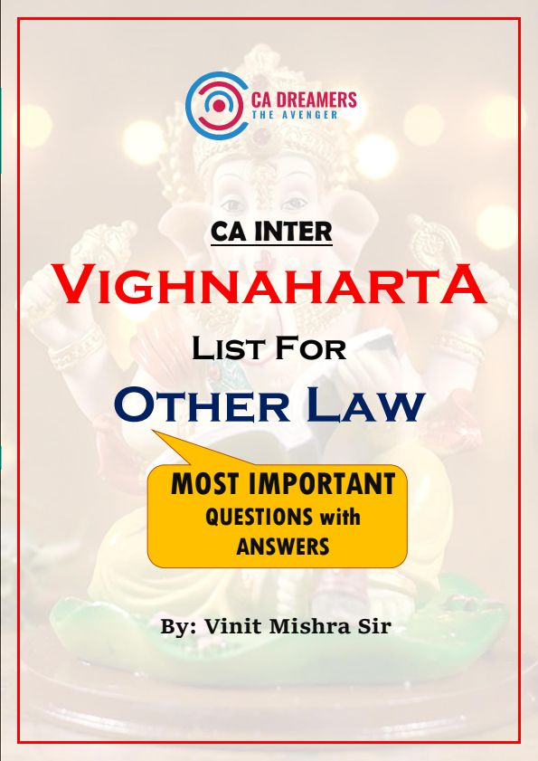 Vighnaharta List
Subject Other Law
For Group 1 

Target 30 +
( In Just 30 Pages )

