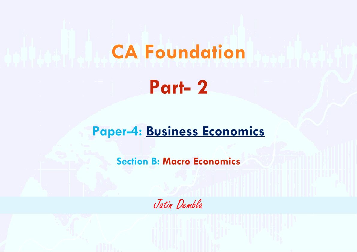 Business Economy
Part 2 
Chap 6 to 10