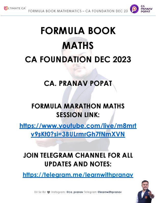 All formulas of  business maths by ppsir 