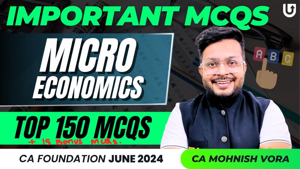 Micro economics 150  MCQ special question. By M.V sir ⚡