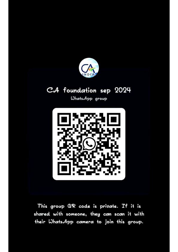 Download CA foundation September 2024 Now we are going to start free