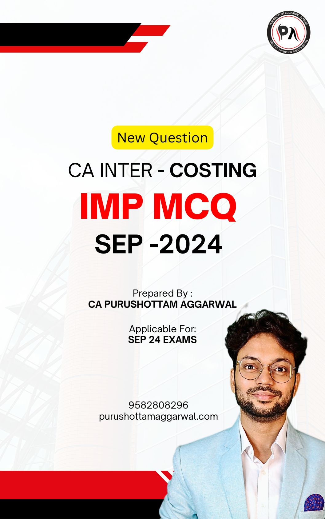 Important MCQ of costing 
By:CA Purshottam sir