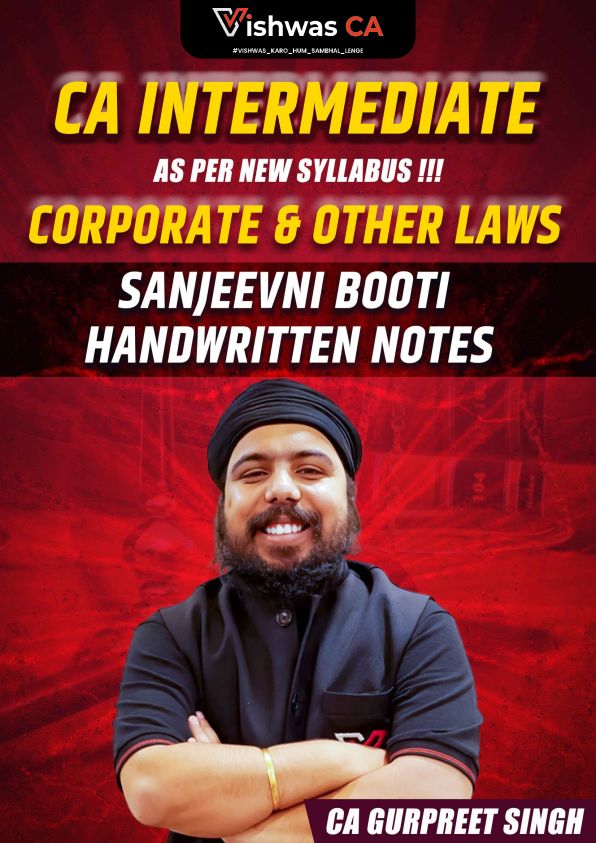 Sanjeevni Booti Handwritten Notes | CA INTER | CA Gurpreet Singh Sir