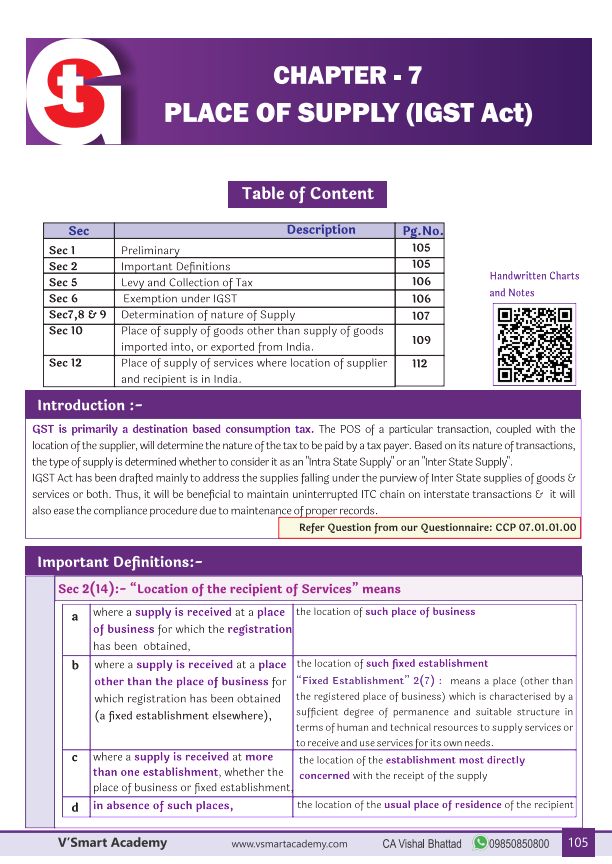 Exam oriented notes by ca Vishal bhattad 