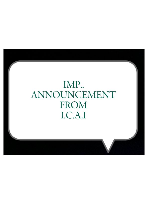 Imp Announcement from I.C.A.I ✨?
For Ca foundation students (sep 2024)
If you want to know more about it you can text me!!