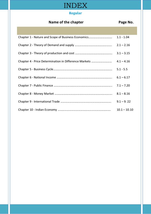 CA Foundation Economics Theory of Production & Cost