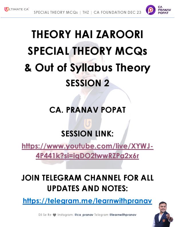 Measure of Central Tendency Complete Revision With MCQs and Full Concept Notes By CA Pranav Popat 