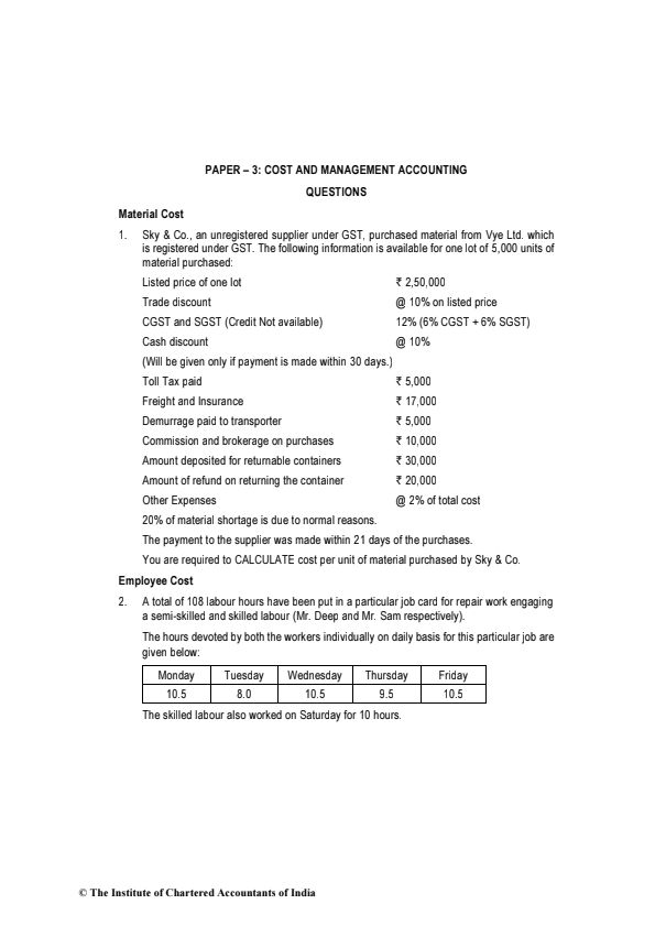 Costing RTP
May 2022