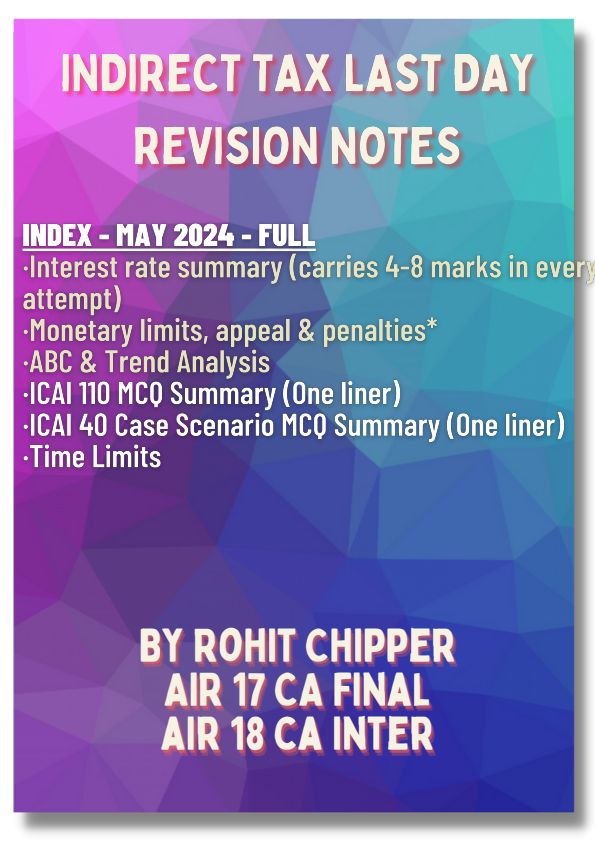 IDT Last day revision by Rohit chipper 