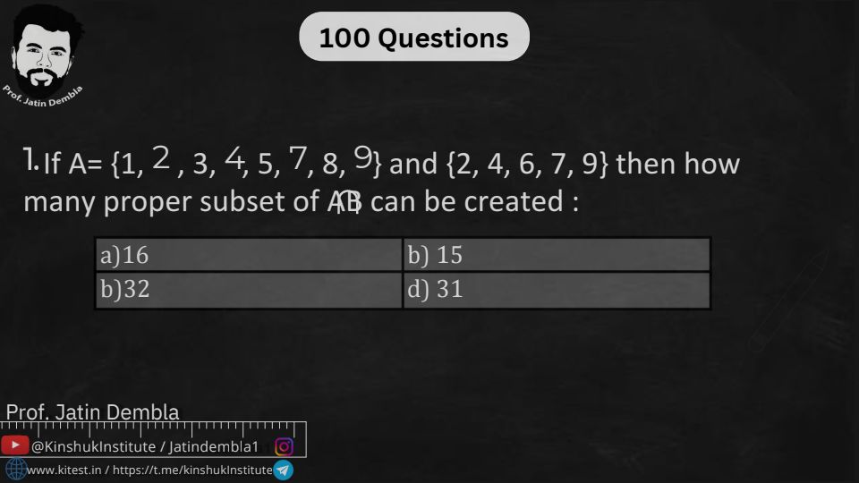 TOP 100 QUESTION IN MATH