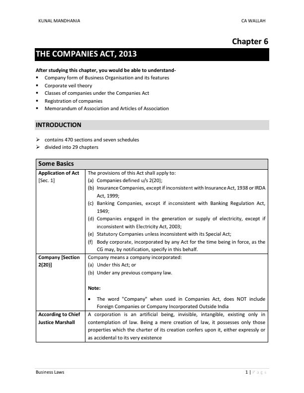 E-BOOK THE COMPANIES ACT