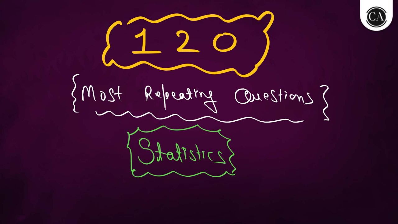 Top 120 question of statistics by PW