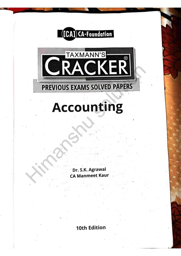 Accounts Taxmann Cracker 