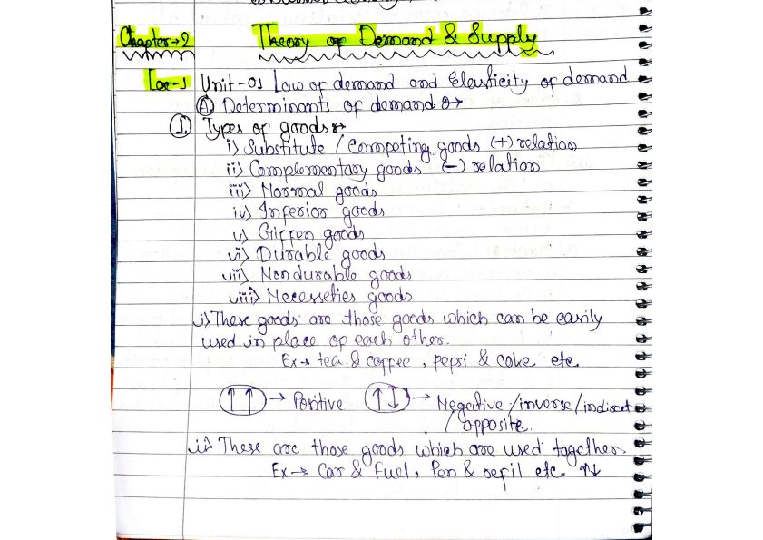 ||CA Foundation||
||Business Economics||
||Chapter 2||
||Theory of Demand and Supply||