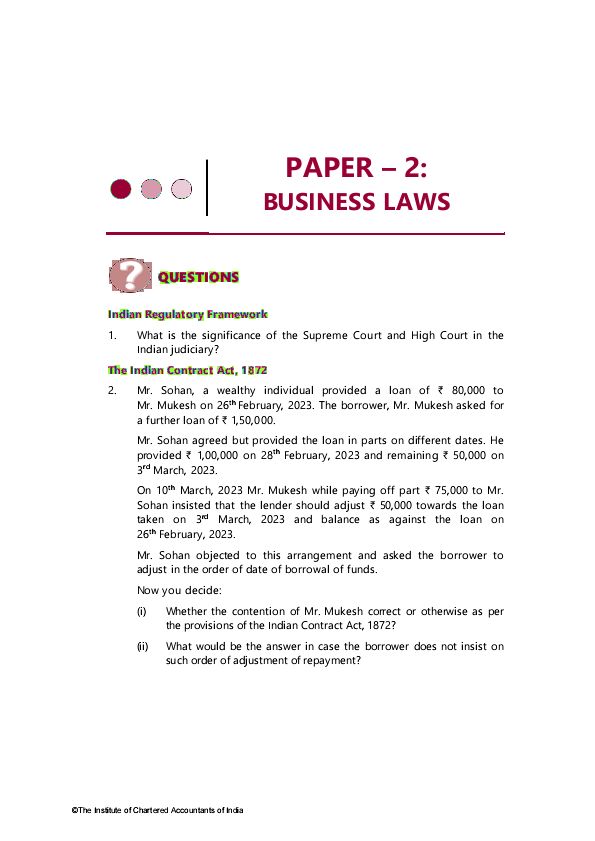 Law Jan 21 Question Paper 