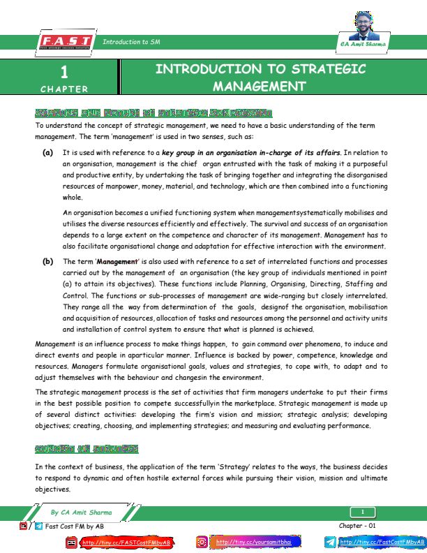 Advanced Accounting Concept Summary Notes