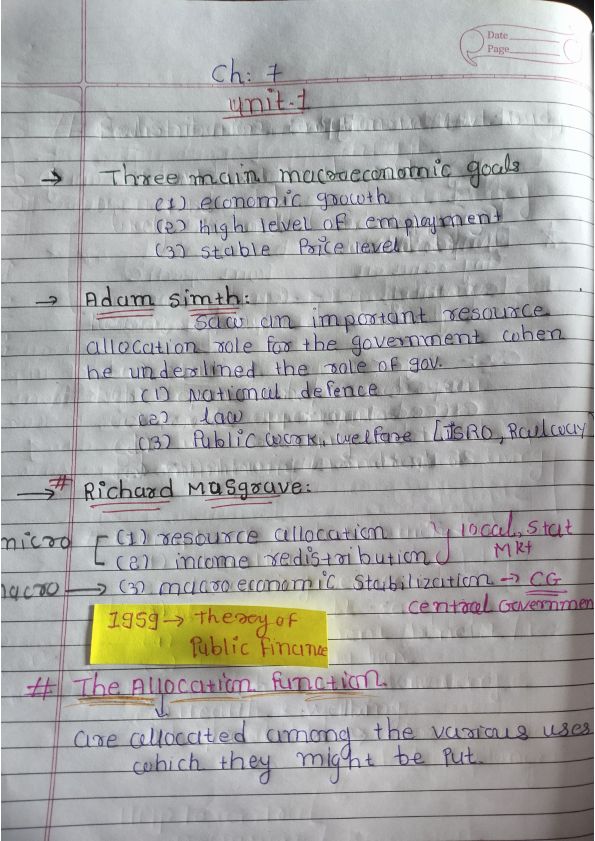 Economics Shorts Notes By CA Aditya Sharma Best For Revision