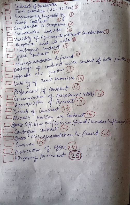 CA Foundation Law Revision Booklet