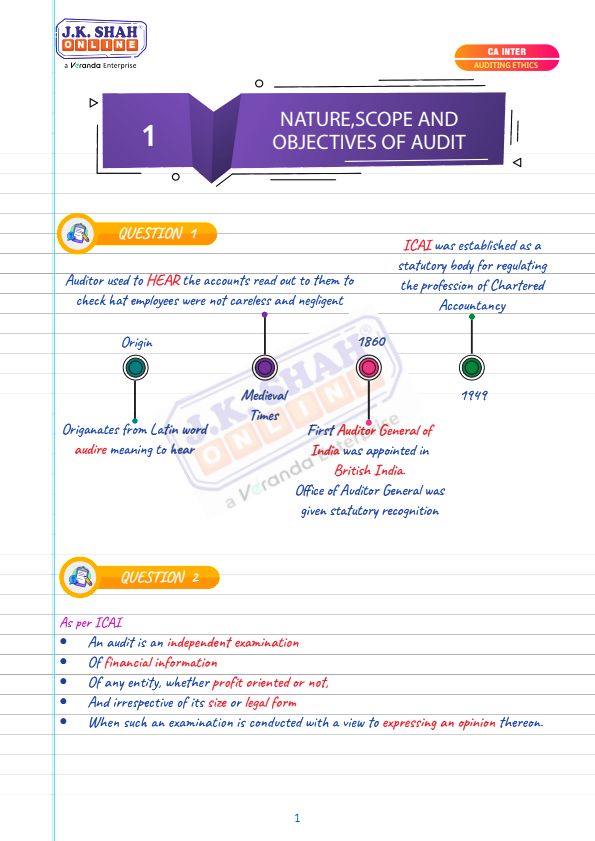 Auditing and Ethics Chapter 10 Class Notes By Neeraj Arora