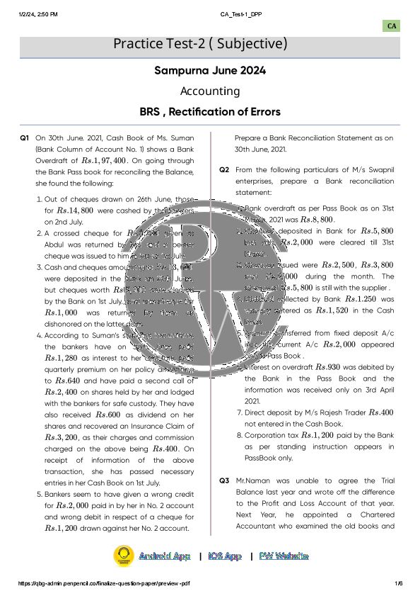 Negotiable Instrument Question Paper For Practice