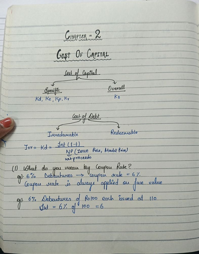 Cost of capital for ca intermediate 
If you have any doubts you can ask me..