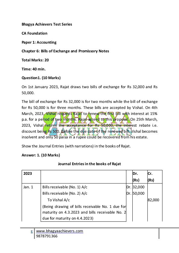 Business Law Answer Of Practice Paper For June 2024