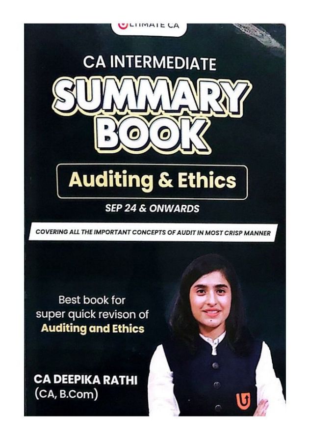 Deepika Rathi Summary Book For Audit
May 25 Also Applicable As In Audit There Are Only Minor Changes