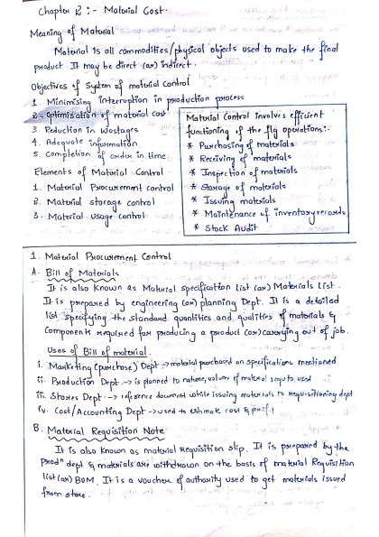 CA Inter Cost and Management Accounting Chapter 2