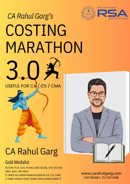 CA Rahul Garg Sir CA Inter May 25 Costing notes. 