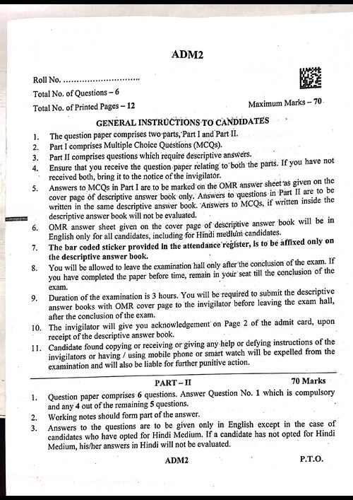 May 2025 Corporate and other laws Question paper 