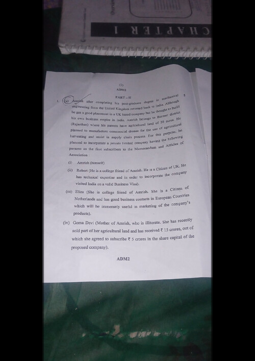 Ca inter law question paper for may 2025
