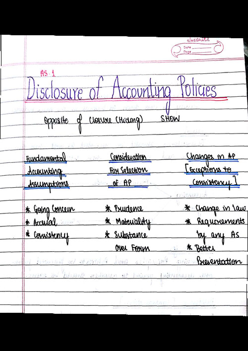 Ca inter advanced accounting as notes