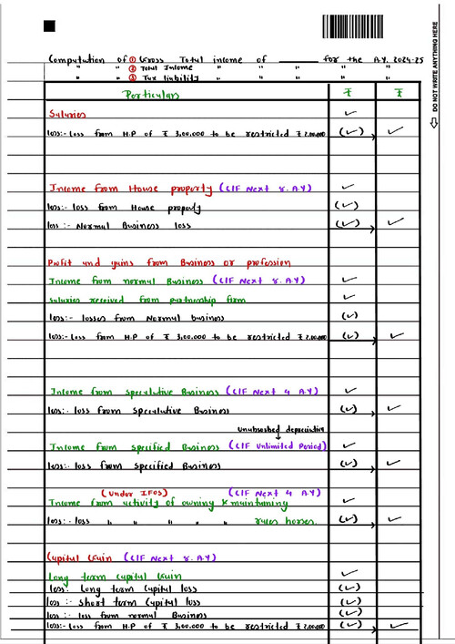 Set off carry forward only 3 pages
By BB sir
Direct tax (DT)