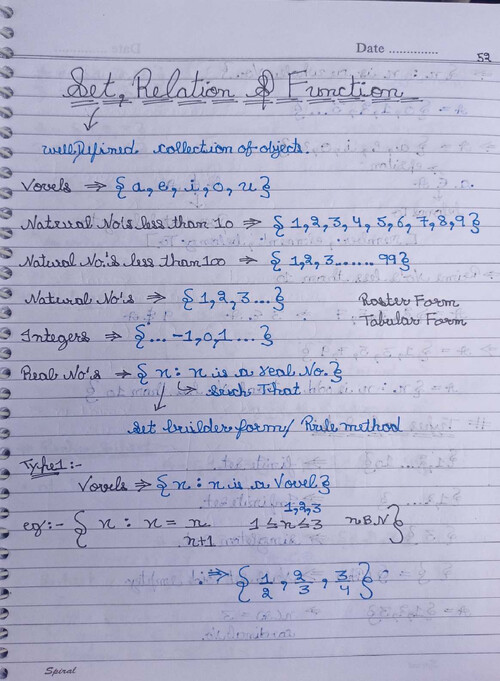 Set, Relation and Function