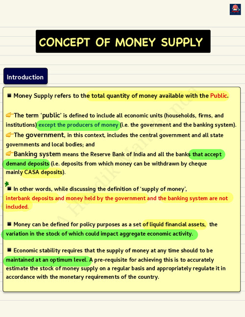 CA Hardik Sir Business Economics Chapter (8) Unit (3) Notes