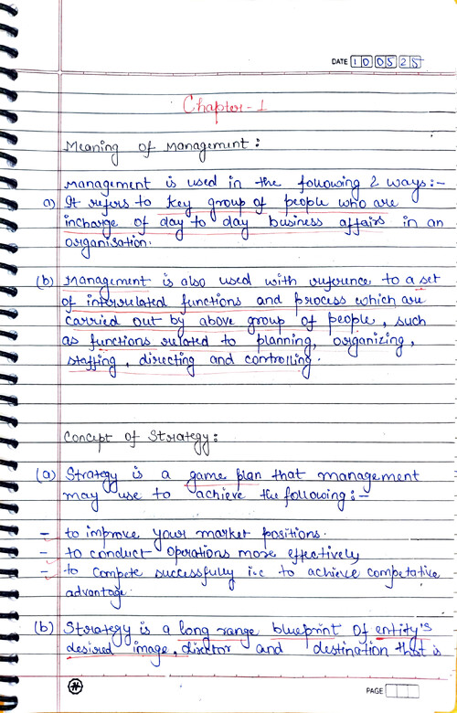 SM HANDWRITTEN NOTES
CHAPTER 1
VERY EFFECTIVE 
