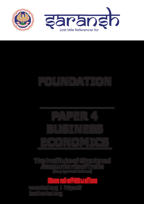 BUSINESS ECONOMIC SARANSH
BEST FOR REVISION 