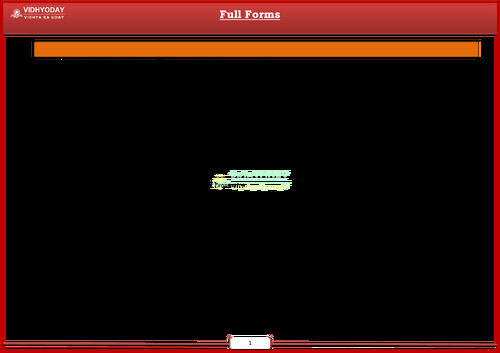 FULL FORMS IN BUSINESS ECONOMICS 