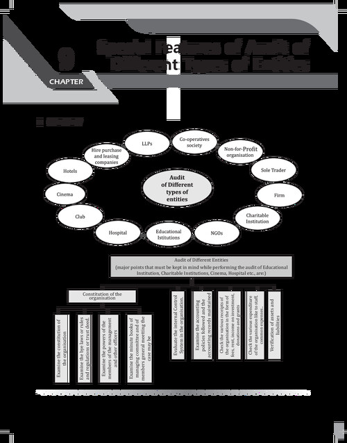 Notes and questions of Audit of different types of entity by PW.