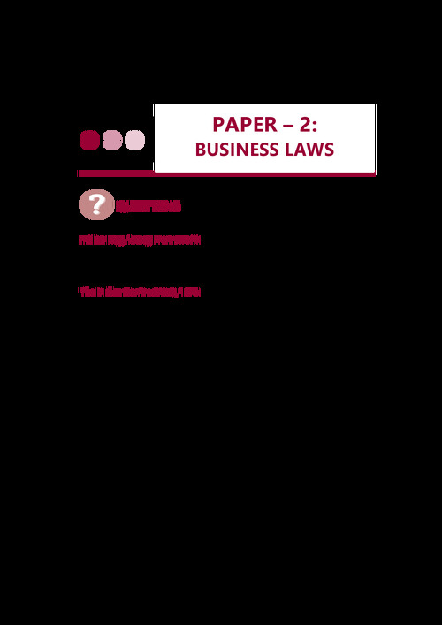 Business Law Rtps for CA Foundation September 2025