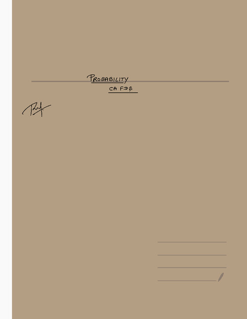 Probability CA Foundation handwritten notes
