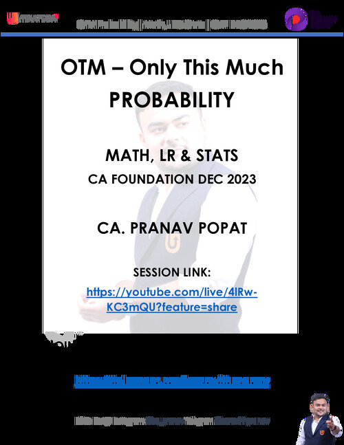 Probability notes by Pranav popat sir