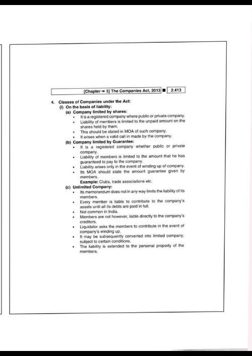 Company law notes 