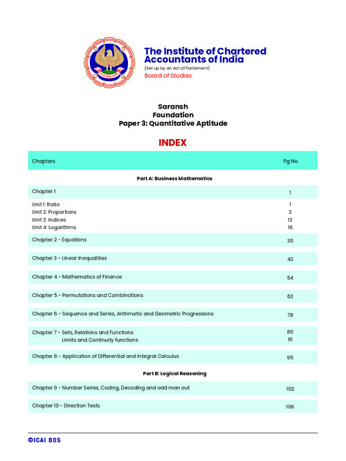 ICAI Saransh best for last minute revision 