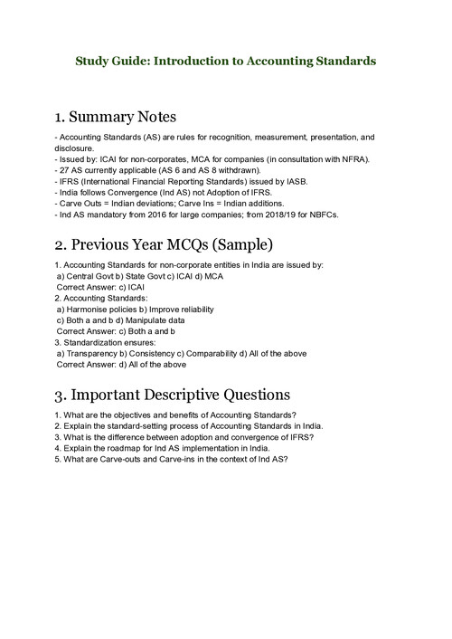 Chapter 1 capsule notes