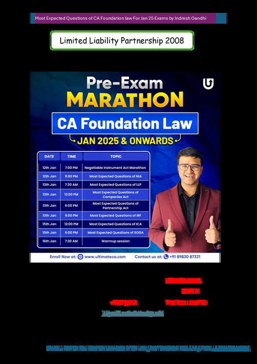 Law
LLP by ig sir 
Practice questions 
