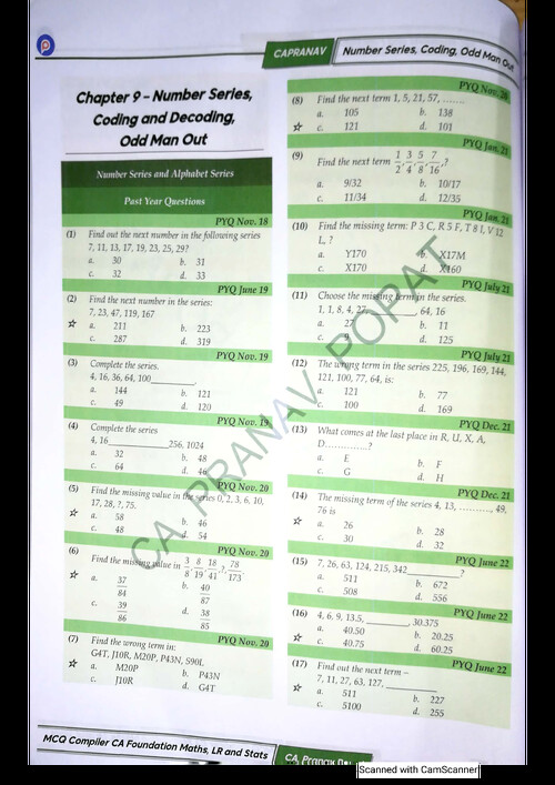 Quantitative aptitude logical reasoning all chapters wise pyqs by CA Pranav popat sir 
