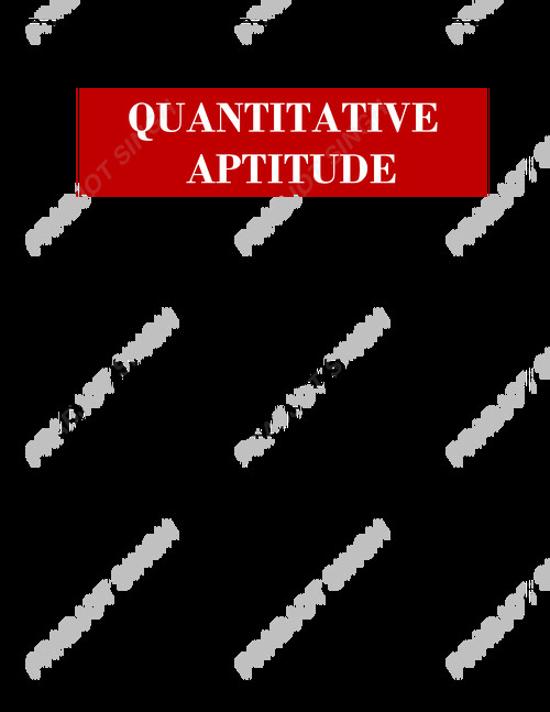 Quantitative aptitude question bank 